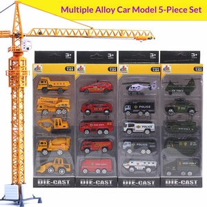 Ensemble <span class=keywords><strong>de</strong></span> jouets pour enfants en alliage métallique, 5 pièces, modèles <span class=keywords><strong>de</strong></span> véhicules <span class=keywords><strong>de</strong></span> construction, <span class=keywords><strong>camion</strong></span> <span class=keywords><strong>de</strong></span> pompiers et excavatrice, échelle 1/64 - Product Image 4