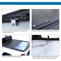 Couverture de benne de camionnette à enroulement rétractable à double verrouillage de haute qualité