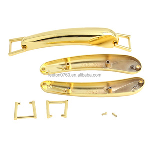 Accessoires <span class=keywords><strong>de</strong></span> <span class=keywords><strong>sac</strong></span> tendance <span class=keywords><strong>de</strong></span> nouvelle conception en stock, 176 x 26 mm, poignée <span class=keywords><strong>de</strong></span> <span class=keywords><strong>sac</strong></span> en métal <span class=keywords><strong>de</strong></span> luxe <span class=keywords><strong>de</strong></span> couleur or brillant - Product Image 2