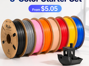 Filamento PLA+ de 1.75mm para Impresora 3D, Venta al Por Mayor de Fábrica, Moldeable a 220C, Juego de Inicio de 8 Colores (Negro, Rojo, Amarillo) para Ender Bambu - Product Image 6