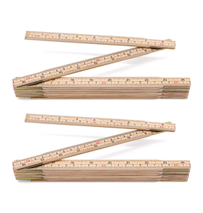 Règle pliante en bois 2M règle <span class=keywords><strong>pliable</strong></span> avec des mesures en pouces et métriques pour les ingénieurs électriciens charpentier - Product Image 1