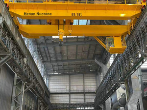 Equipado con gancho principal y auxiliar 75/20T tipo QD industria minera grúa aérea de doble viga - Product Image 3