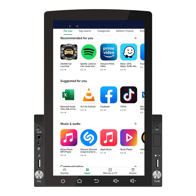 Car MP5 Player Wireless Carplay Android Auto GPS Double 2 Din Touchscreen 10.1 Inch Universal Android Car Multimedia Player
