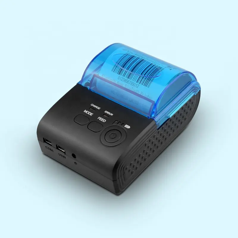 Thermal Receipt Printer Big Paper Cabin Built In ZJ-5805 58mm Blue Tooth Android IOS Phone Receipt Multifunctional Mini Pocket Thermal Printer