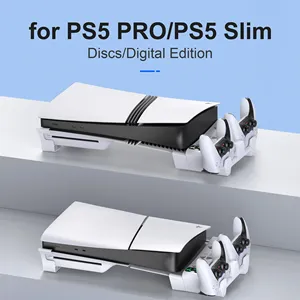 Expansion Charging <b>Stand</b> for Slim/Pro Console-<b>Desktop</b> Base with Handle Horizontal Fixed Non-slip Design - Product Image 1