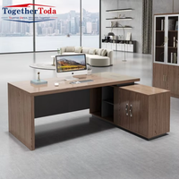Escritorio de Oficina Moderno, Lujoso, Económico y Duradero de Madera Sólida para Directores Ejecutivos, Gerentes y Familias, Ideal para Oficinas