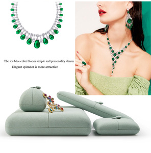 FANXI Double Door Open Jewelry <b>Box</b> Velvet Ring <b>Earring</b> Pendant Necklace <b>Gift</b> <b>Box</b> Jewelry Packing <b>Box</b> - Product Image 6