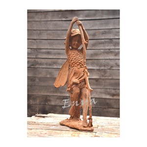 Escultura de Arte de Hierro Fundido Antigua de Tamaño Real de una Chica Joven Desnuda Bailando para Decoración de Jardín al Aire Libre al por Mayor - Product Image 5