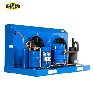 Compressor hermético industrial de três fases 8hp, unidade de compressão hermética do ar da refrigeração do congelador