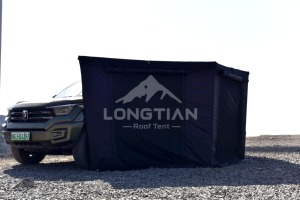 Auvent mural 180 degrés en Oxford 420D avec fermeture éclair SBS, gaze 110G, bouton olive, 2M 2.5M, 9 couleurs, OEM, abri de camping imperméable - Product Image 1