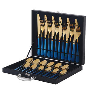 Stainless Steel <b>Cutlery</b> Set 24 Piece Dishwasher Safe 410 Material Simple Style Utensils for Adults - Product Image 4