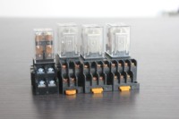 Relais électromagnétique série JQX-13F(1P-4P)LY1-LY4 avec indicateur LED, miniature, AC 220V/110V, faible puissance, interrupteur 10A, étanche à la poussière