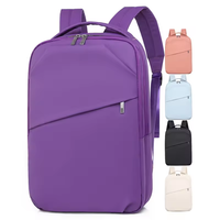Sac à dos unisexe pour ordinateur portable, en tissu Oxford imperméable, avec compartiment pour ordinateur, ceinture à coussin d'air et port USB