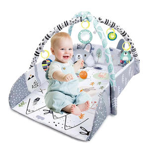 Tapis d'éveil 4-en-1 Jacko Toys pour bébé, tapis de jeu et de sommeil, jouets d'activités éducatifs, tapis de jeu doux et sûr en peluche pour bébé - Product Image 6