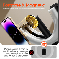 Anneau lumineux magnétique pliable de 10 pouces pour diffusion en direct, anneau lumineux portable pour téléphone, lumière de photographie de bureau pour selfie