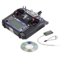 Émetteur-récepteur RC FLYSKY FS-i6X 2,4 GHz Mode 2 avec câble de mise à niveau pour drone de course et bateau RC