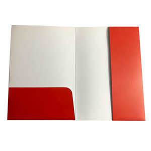 Biểu tượng tùy chỉnh 2 túi tùy chỉnh in kraft giấy tập tin với khe cắm thẻ công ty trình bày thứ tự hóa đơn tập tin A5 A4 thư mục - Product Image 6