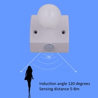Portalámparas Inteligente AC220V E27 de 30W IP22 con Sensor de Movimiento, Rango de Detección de 0-3m, Interruptor de Luz Automático por Inducción del Cuerpo Humano