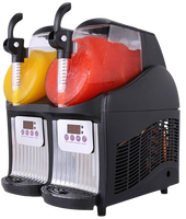 Machine à Granita et Slush Commerciale pour Daiquiri Froid, Margaritas et Boissons Glacées, 4 Cuves de 15L
