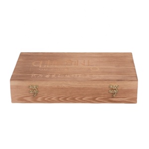 Caja de almacenamiento de madera rectangular de 8 compartimentos de estilo americano Vintage caja de embalaje de organización de pastel de Luna - Product Image 1