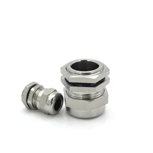 pg13.5 stainless steel waterproof m80 flat elbow ip68 cable entry glands