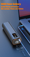 2025 Tendance 20000mAh Grande Capacité PD 45W Centrale Électrique 100W Charge Super Rapide 65W Puissance de Sortie LED Affichage Banque Portable