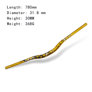 30毫米高燕子形山地车自行车车把31.8x780/720毫米<span class=keywords><strong>MTB</strong></span>自行车零件铝合金6061自行车车把 - Product Image 4