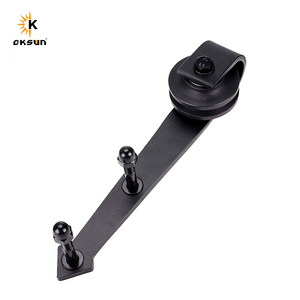 Oksun Quincaillerie pour <span class=keywords><strong>porte</strong></span> <span class=keywords><strong>coulissante</strong></span> de grange, système de <span class=keywords><strong>rail</strong></span> invisible sans trace, <span class=keywords><strong>porte</strong></span> <span class=keywords><strong>coulissante</strong></span> bidirectionnelle, kit de quincaillerie à amortisseur - Product Image 6