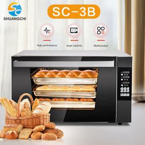 Four de boulangerie commercial grande capacité 3 plateaux marqueur de gâteau horizontal contrôle numérique cuisson par convection électrique nouvelle farine de maïs - Product Image 2