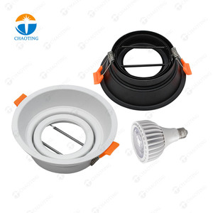 Offre Spéciale Europe plafond projecteur luminaire fer boîtier Mr16 <span class=keywords><strong>ampoule</strong></span> Dimmable Downlight mince Led encastré plafond rond <span class=keywords><strong>Spot</strong></span> vers le bas lumière - Product Image 2