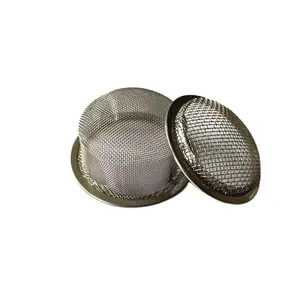 316 acier inoxydable 60 mm 40 60 maille acier inoxydable rond métal peut avec Air Silicone caoutchouc bord maille filtre bouchon maille