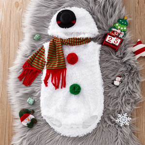 Tonwhar bé Romper cho mùa hè Halloween và giáng sinh <span class=keywords><strong>Snowman</strong></span> hiệu suất cosplay trang phục cho trẻ mới biết đi - Product Image 5