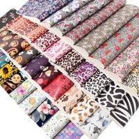 1MM Custom Pattern Digital 3D Printing Faux Leather Fabric Rolls PVC Synthetic Artificial Printed Leather for Bags Luggage