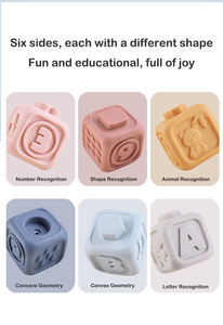 บล็อกตัวเลขไวนิลเนื้อนุ่ม มีพื้นผิวและเสริมพัฒนาการ เหมาะสำหรับการเรียนรู้ทางปัญญาของทารกและการมีปฏิสัมพันธ์ระหว่างพ่อแม่และลูก - Product Image 3