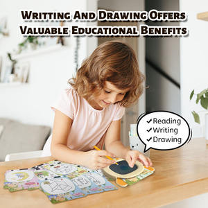 Tavoletta da Disegno a Forma di Orso per Insegnare Come Disegnare, Carte Flash Perfette, Giocattolo Educativo per Bambini, Apprendimento Precoce delle Parole - Product Image 6