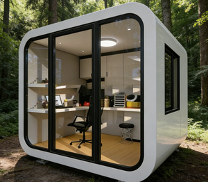 บ้านพักตากอากาศทรงแอปเปิ้ลแบบประหยัดพลังงานและมีฉนวนกันความร้อน เหมาะสำหรับพื้นที่ทำงานระยะไกลและบ้านพักสำหรับแขกในสวนหลังบ้าน - Product Image 4