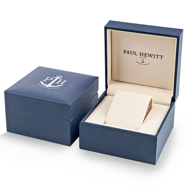 Custom Logo Luxury Black Cardboard Paper Gift Leather Smart Electrical Machinery Watch Case Packaging Storage Watch Box Set