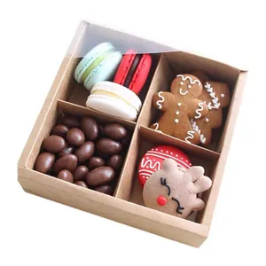 Luxury Four Six Position Drawer Snack Dessert Cupcake Packaging Box With Rope For Sweetmeats