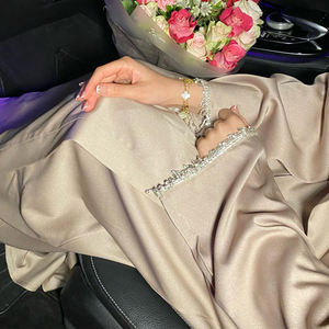 ชุดเดรสยาวอาบายาดูไบคาฟตันลูกปัดเสื้อสเวตเตอร์ถักสำหรับผู้หญิงมุสลิมเสื้อผ้าอิสลามสไตล์อาหรับ - Product Image 4