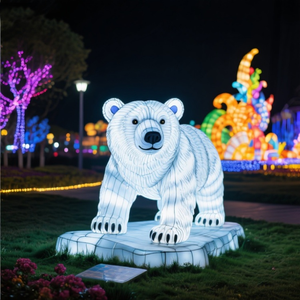Lámpara de Oso Polar Personalizada, Resistente al Agua, con Marco de Acero, para Zoológicos, Parques Temáticos, Hoteles, Paisajes, Navidad, Día del Padre - Product Image 5