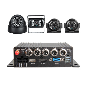 Bộ Máy Ghi Hình Video Xe Hơi DVR Di Động 4 Kênh 1080P GPS AHD Thẻ SD Với Hai Mặt Phía Trước Phía Sau 4 Camera Chống Nước - Product Image 1