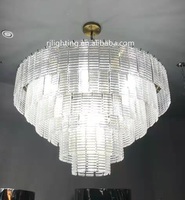 Lustre rectangulaire fait à la main en verre fumé pour table à manger cuisine îlot intérieur décor à la maison E12 acier