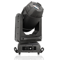 FG380M IP65 Mini Projecteur Lyre Mobile Étanche 3-en-1 380W Ampoule Halogène Argentée Beam Spot Wash pour Scène Extérieure