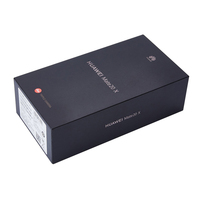 Estuche de Regalo para Teléfono Móvil Vacío, Negro, de Lujo, con Logotipo Personalizado, Materiales Reciclados Biodegradables y Ecológicos, Laminación Mate y Relieve