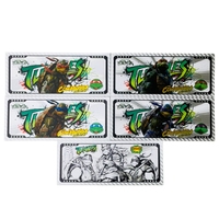 13 Jenis Uang Kertas Anime Teenage Mutant Ninja Turtles Jepang dengan Lapisan Emas untuk Hadiah Bisnis