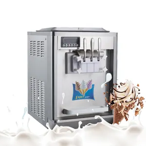 Máquina de sorvete macia do oem/mm, máquina de sorvetes macia do desktop de máquina de sorvete 2022