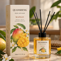 Diffuseur de parfum d'ambiance de luxe pour la maison, diffuseur de parfum aux fruits en bouteille de verre, huile essentielle parfumée pour chambre à coucher, diffuseur à bâtonnets