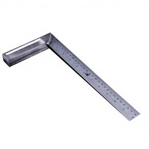 Regla angular de acero inoxidable de 30 cm, herramienta de ángulo recto de metal para carpintería y albañilería - Product Image 3