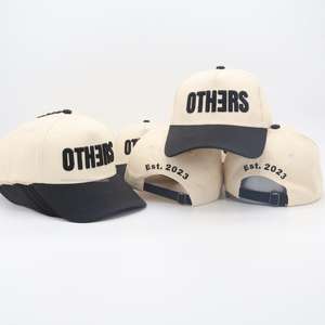 Casquette de baseball à 5 panneaux à deux tons, style logo brodé 3D personnalisé <span class=keywords><strong>WES</strong></span>, mode cycliste, coton, course à pied, sport, couronne haute - Product Image 2