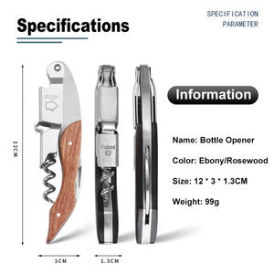 IDEA DE REGALO: Abridor de Botellas Personalizado con Logotipo, Multifuncional, de Acero Inoxidable, Sacacorchos Profesional para Cocina, Abridor de Cerveza - Product Image 4